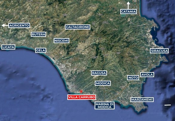 Villa Carrubo - Mappa 
