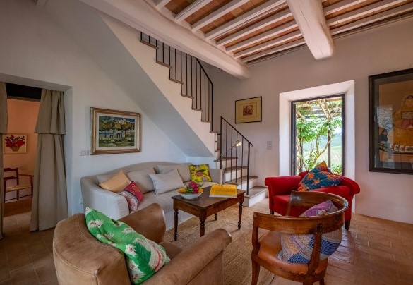 Il salotto al piano terra  - Villa Caterina