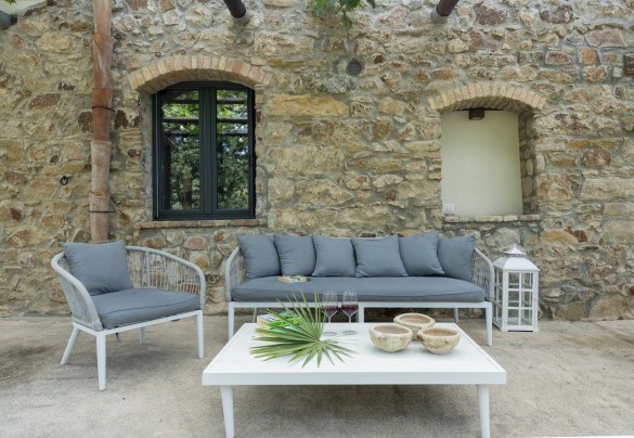 La zona living esterna - Villa Charme	