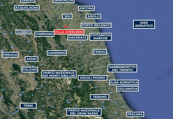 Villa Cherubini - Map