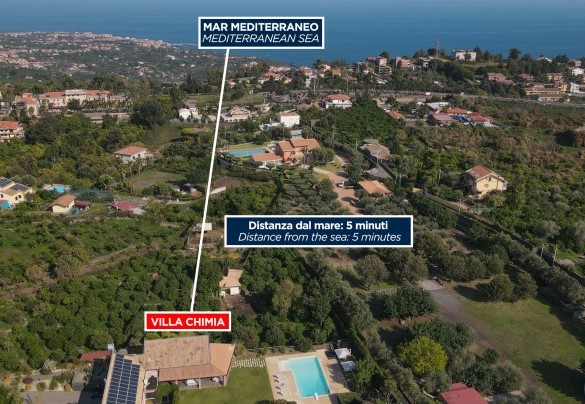 Villa Kimia - Distanza dal mare