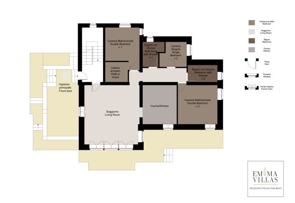 Ground floor - Villa Claudia