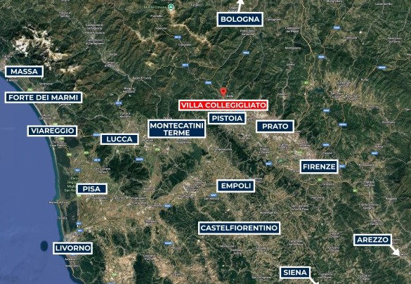 Map - Villa Collegigliato