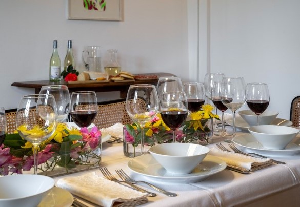 Detail of the prepared table - Villa Collegigliato