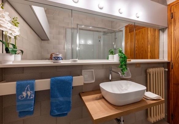 Bathroom with shower no.4 on the first floor - Villa Collegigliato  