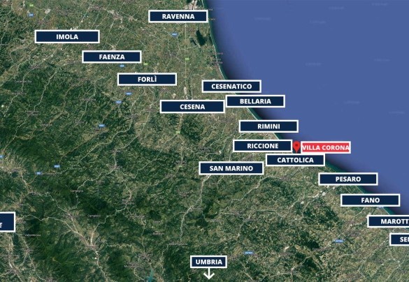 Villa Corona - Mappa
