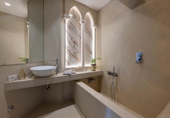 Bagno con vasca n.2 adiacente alle camere n.2 e n.3 - Villa Corte Sant’Anna
