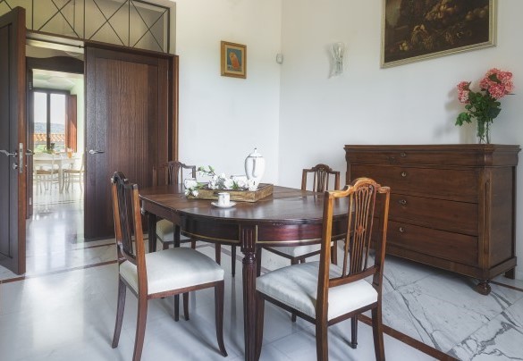 Living room on the first floor – Villa Croci 
