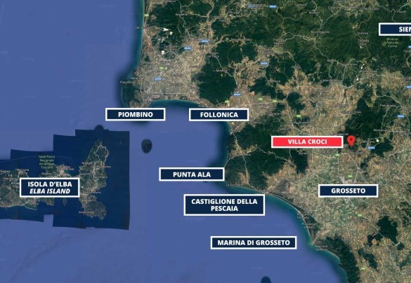 Villa Croci - Map