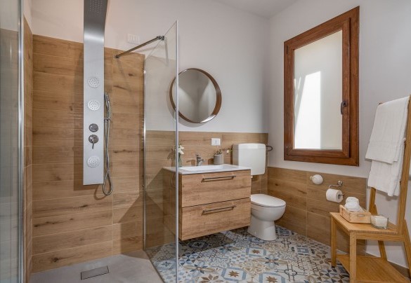 Bagno ensuite con doccia n. 3 - Villa Cutrera