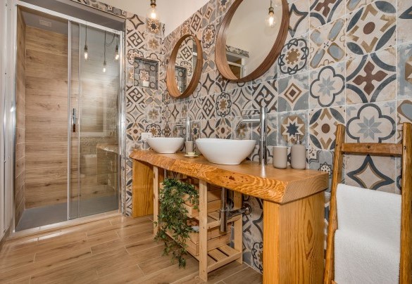 Bagno ensuite con doccia n. 2 - Villa Cutrera