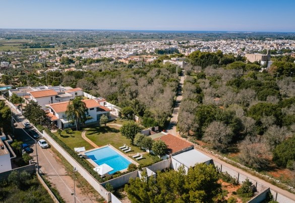 Panoramic view from above - Villa D'Aquino
