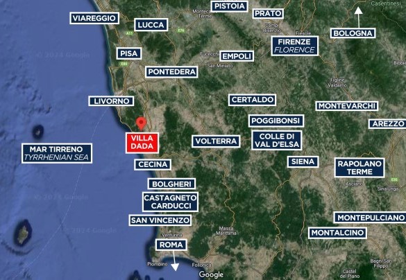 Villa Dada - Mappa