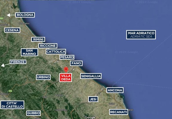 Villa Deda - Map