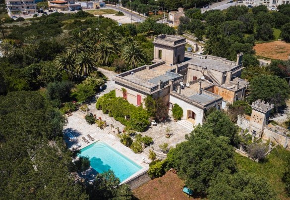La villa vista dall’alto - Villa dei Glicini