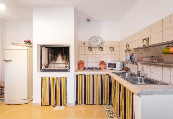 La cucina nell'annesso - Villa dei Glicini