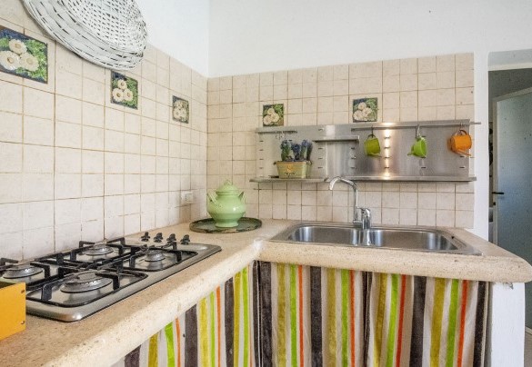 Cucina in muratura della depandance - Villa dei Glicini