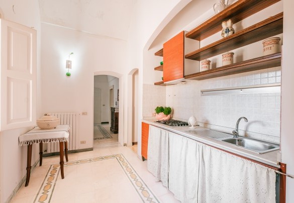 La cucina dell'appartamento 2 - Villa dei Glicini