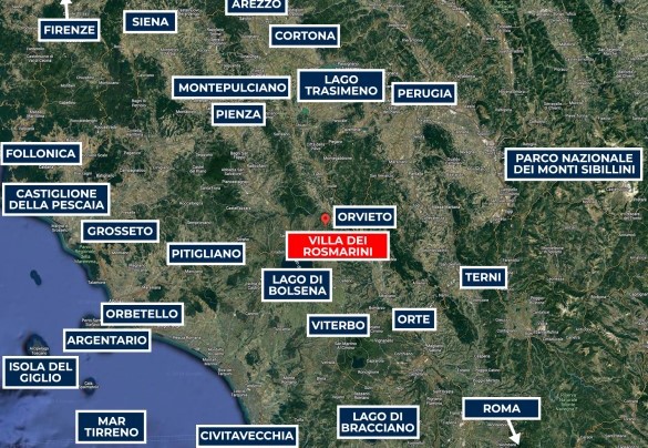 Villa dei Rosmarini - Map