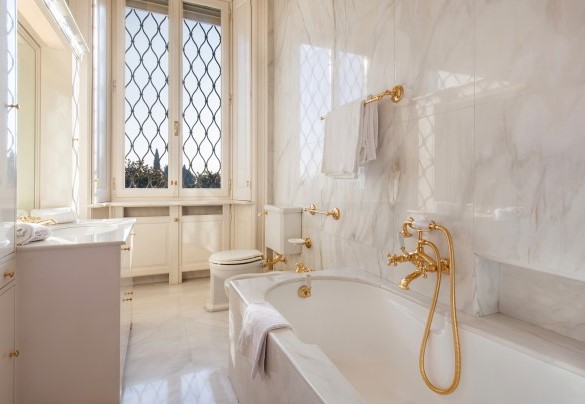 Bagno en suite con vasca n.4	- Villa del Cavaliere Berico