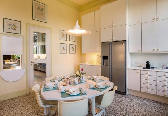 La cucina è dotata di una zona colazione  - Villa del Cavaliere Berico