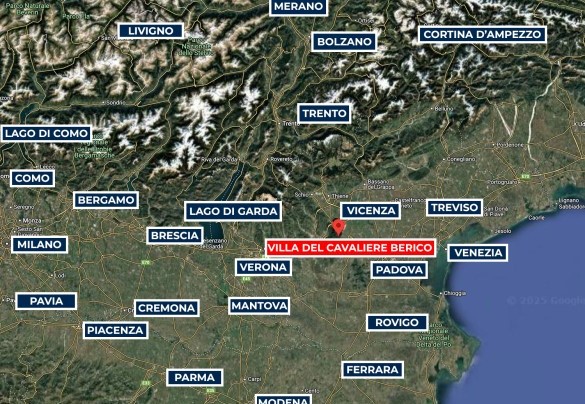 Mappa - Villa del Cavaliere Berico 