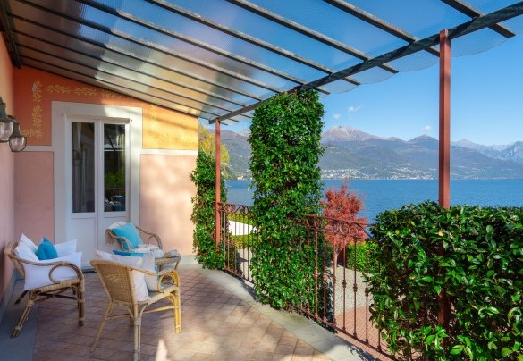  L'incantevole vista sul lago dal terrazzo del primo piano - Villa Alba del Lario