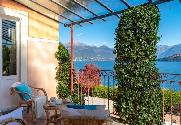 L'incantevole vista sul lago dal terrazzo del primo piano - Villa Alba del Lario