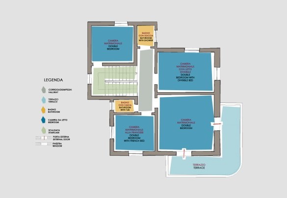 Villa dell'angelo - First Floor