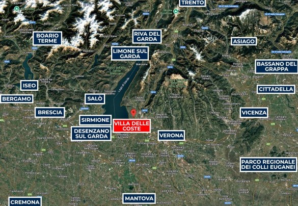 Villa delle Coste - Map