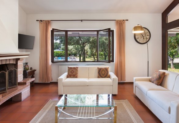 Detail of the living room - Villa delle Coste
