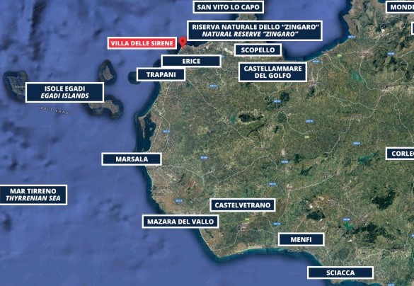 Villa delle Sirene - Tourist Map