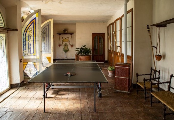 The ping pong table inside the splendid period lemon-house - Villa delle Sophore