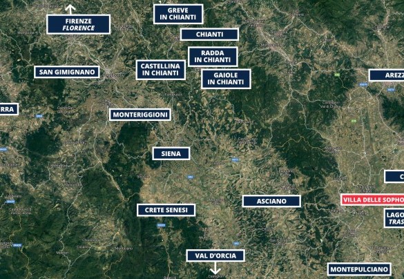Villa delle Sophore - Map