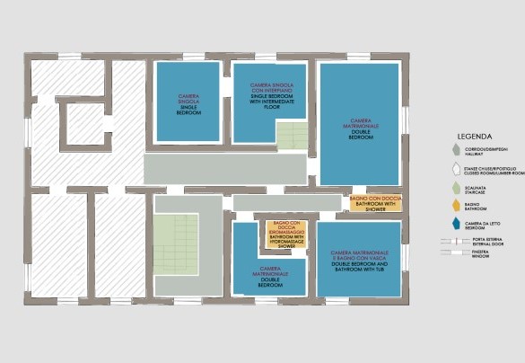 Villa delle Sophore - First Floor