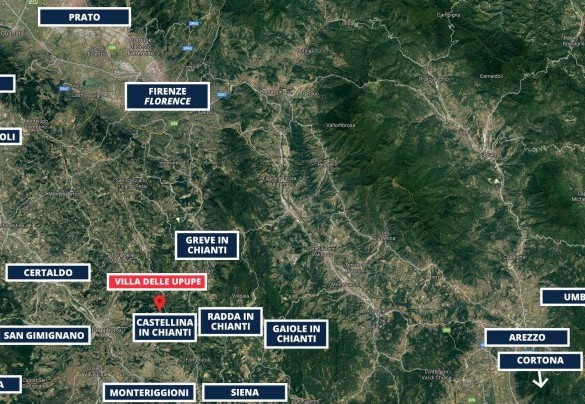 Villa delle Upupe - Tourist Map