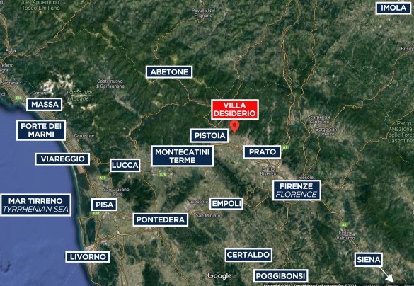 Villa Desiderio - Mappa