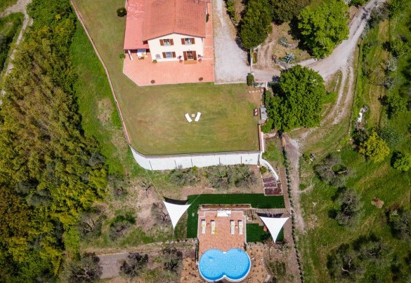 La proprietà vista dall'alto - Villa Desiderio  