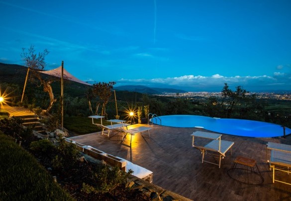 La piscina al tramonto - Villa Desiderio 