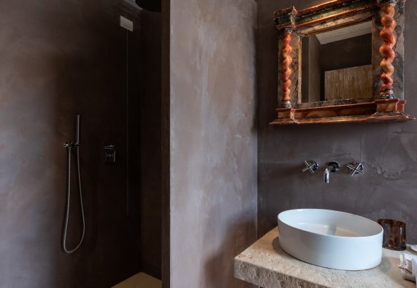 Bagno con doccia n.3 en-suite alla camera n.3 – Villa Dianella