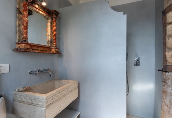 Bagno con doccia n.2 en-suite alla camera n.2 – Villa Dianella