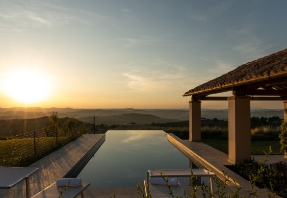 La meravigliosa vista che si gode al tramonto – Villa Dianella