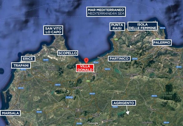 Villa Donald - Mappa
