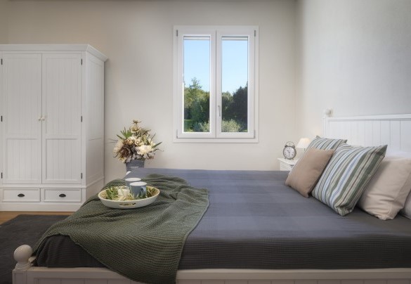 La camera matrimoniale n.1 con bagno en suite e con possibilità di accesso dall' esterno - Villa Edoardo
