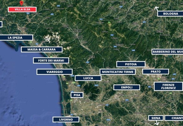 Villa Elsa - Tourist Map