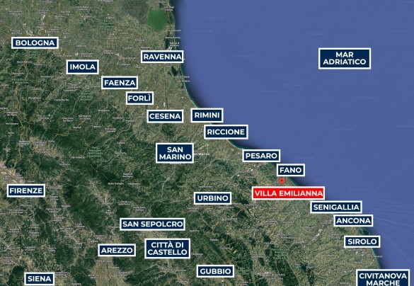 Villa Emilianna - Map
