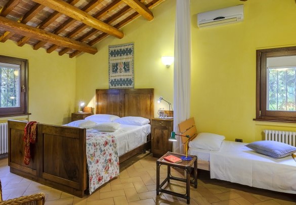 View of the sleeping area of ​​the annex - Villa Emilianna