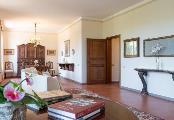 The living room on the ground floor – Villa Fiorentini