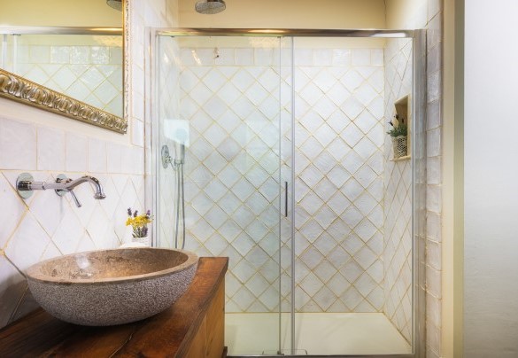 Bagno en suite con doccia al primo piano - Villa Flaminia 