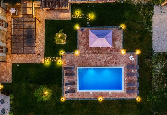 La fantastica proprietà vista dall'alto - Villa Flaminia 